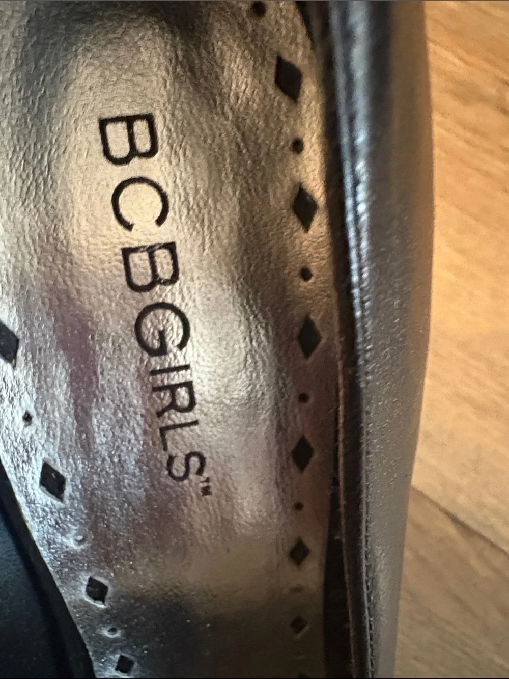BCBGirls Black Bow Round-Toe Heels